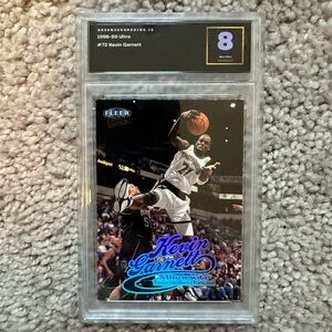 1998-99 Fleer Ultra Kevin Garnett Minnesota Timberwolves Basketball Card Grade 8